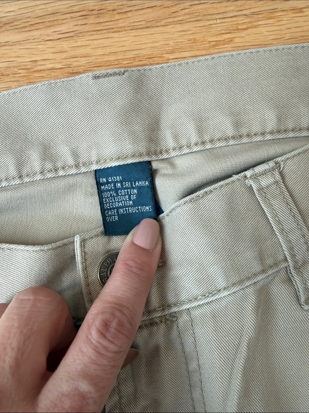Polo by Ralph Lauren Beige Straight Chinos